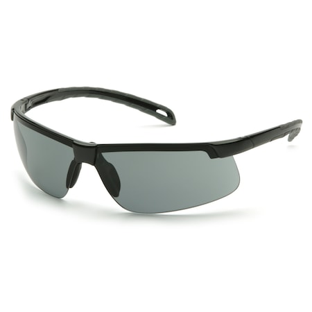 Pyramex Ever-Lite, Safety Glasses, Anti-Scratch, Gray Lens, Black Frame, Half-Frame SB8620D